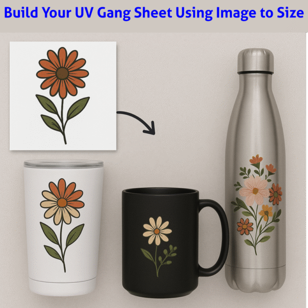 build your uv sticker gang sheet using image to size