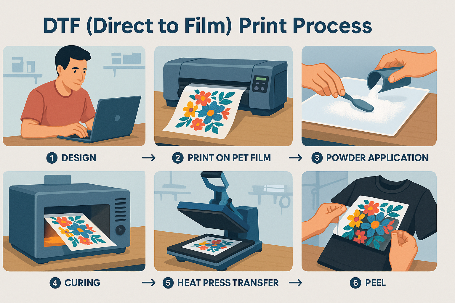 Creating Unique Prints with the DTF Print Transfer Process