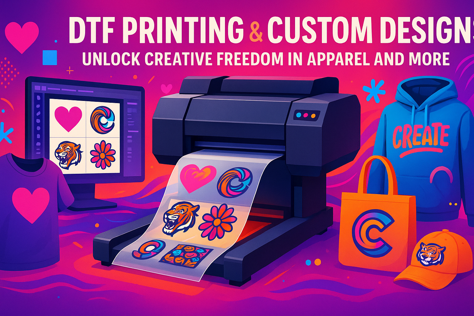 DTF Printing and Custom Designs Unlocking Creative Freedom in Apparel and More
