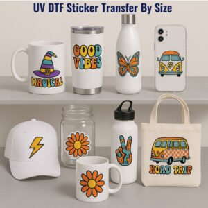 uv dtf transfer by size